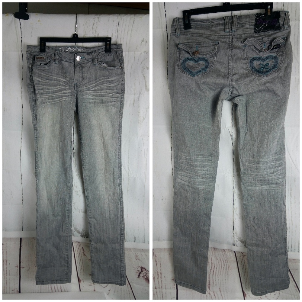 Luxinie Size 28 Gray cropped Skinny Jeans